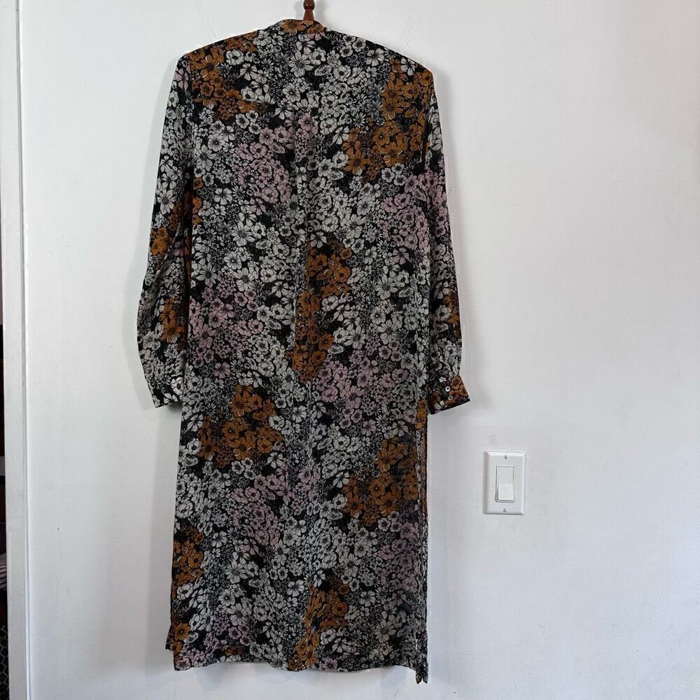 H&M Floral Sheer Button Up Tunic - Picture 11 of 11
